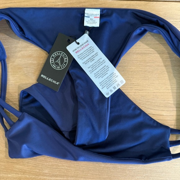 Relleciga Triple Strappy Thong Bikini Bottom Size XL NWT - Picture 4 of 5